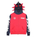 Glo Gang Almighty Full Zip Hoodie (Red/Navy)