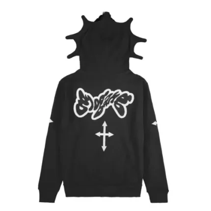 Glo Gang Man Full Zip Hoodie (Black)