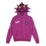 Glo Gang Man Full Zip Hoodie (Purple)