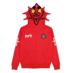 Glo Gang Man Full Zip Hoodie (Red)