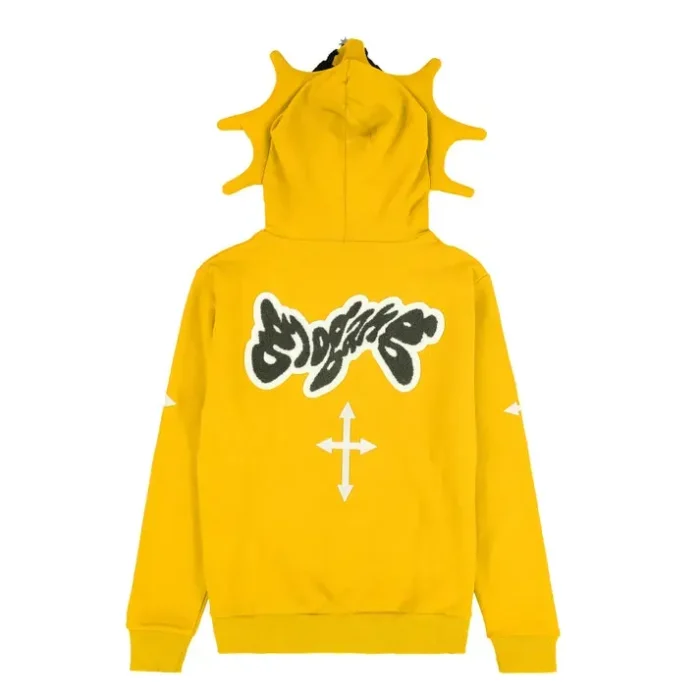 Glo Gang Man Full Zip Hoodie (Yellow)