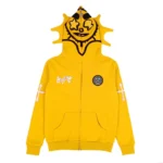 Glo Gang Man Full Zip Hoodie (Yellow)