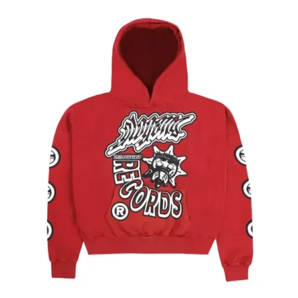 Glo Gang Records Hoodie (Red)