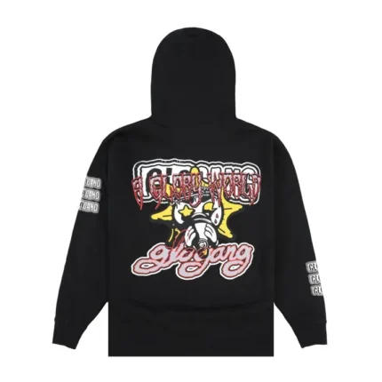 Glo Gang Scattered Zip-Up Hoodie (Black)