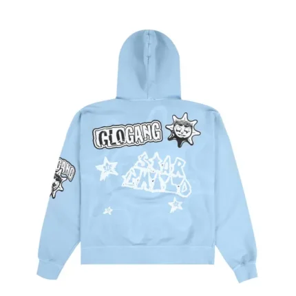 Glo Gang Star Child Zip-Up Hoodie (Blue)