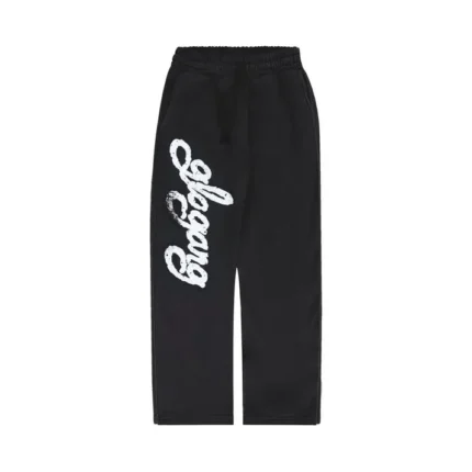 Glo Gang Sun Child Flag Straight Leg Sweatpants (Black)