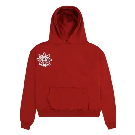 Glo Gang Sun Font Hoodie (Red)