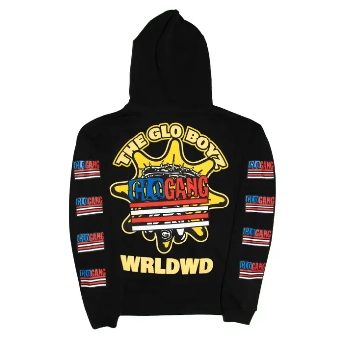 The Glo Boyz Worldwide Zip-Up Hoodie (Black)