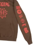 Glo Gang 300 Gloyalty Hoodie (Brown/Electric Red)