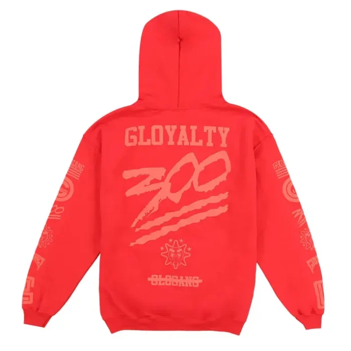 Glo Gang 300 Gloyalty Hoodie (Red/Electric Red)