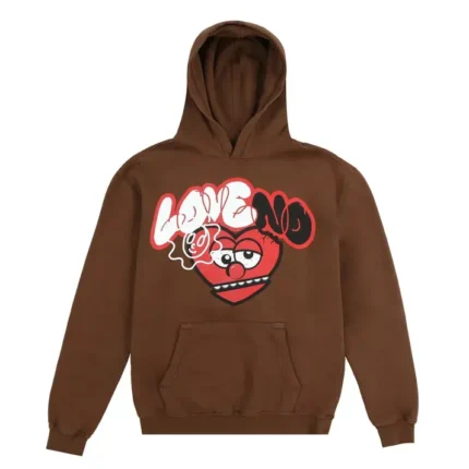 Glo Gang Love No Thottie Graff Hoodie (Brown)