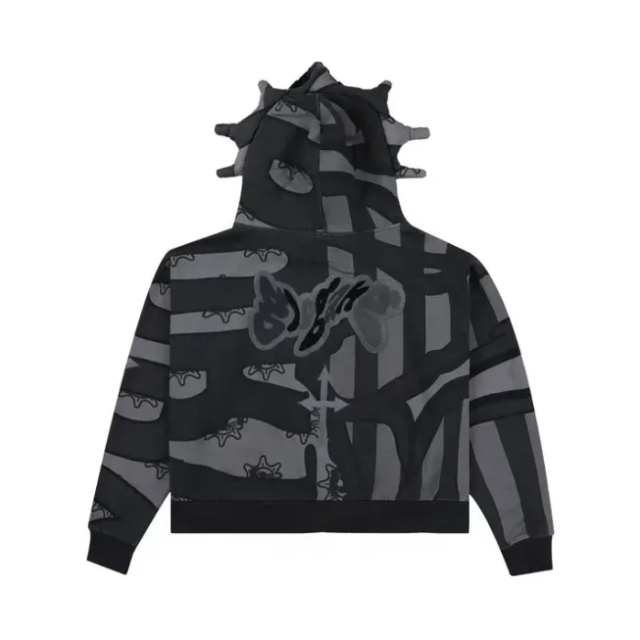 Glory Boyz Flag Full Zip Hoodie (Grey)