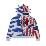 Glory Boyz Flag Full Zip Hoodie (Red/Blue)