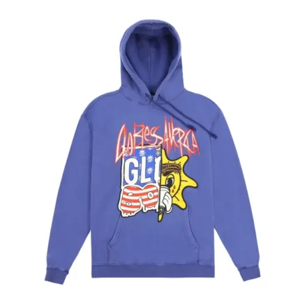 Glory Boyz God Bless America Hoodie (Vintage Blue)